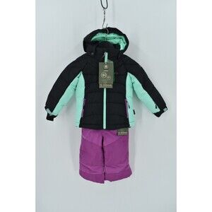 Kamik Size 3 Girls Aayla Jacket Storm Bibs Snowsuit NWT Orchid Mint